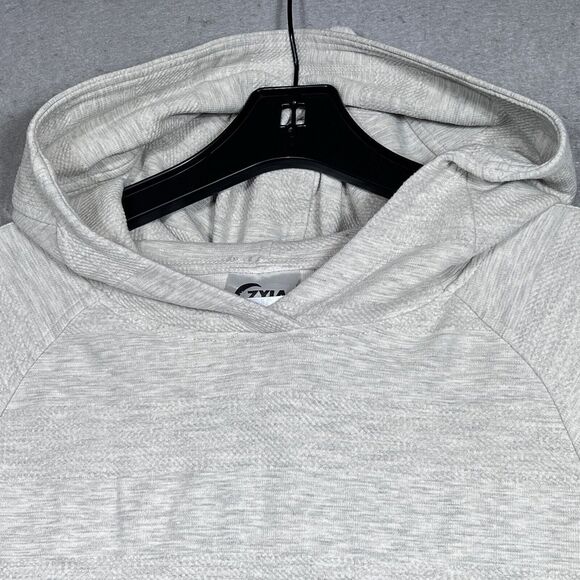 Zyia Sweatshirt Womens Size Large Gray Pullover Hoodie Gym Yoga Training - Picture 2 of 11